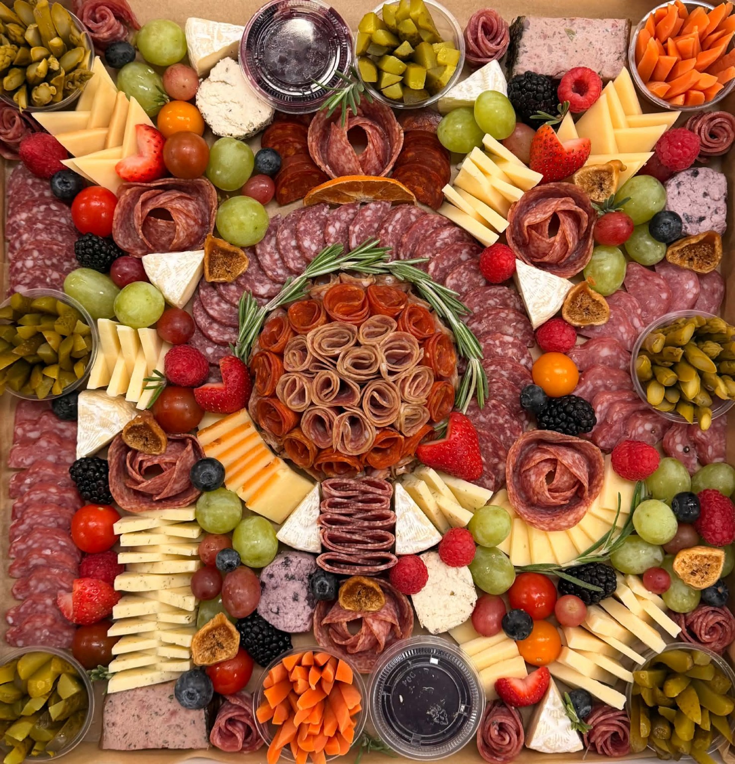 Rustic Box The Dinner Party charcuterie presentation
