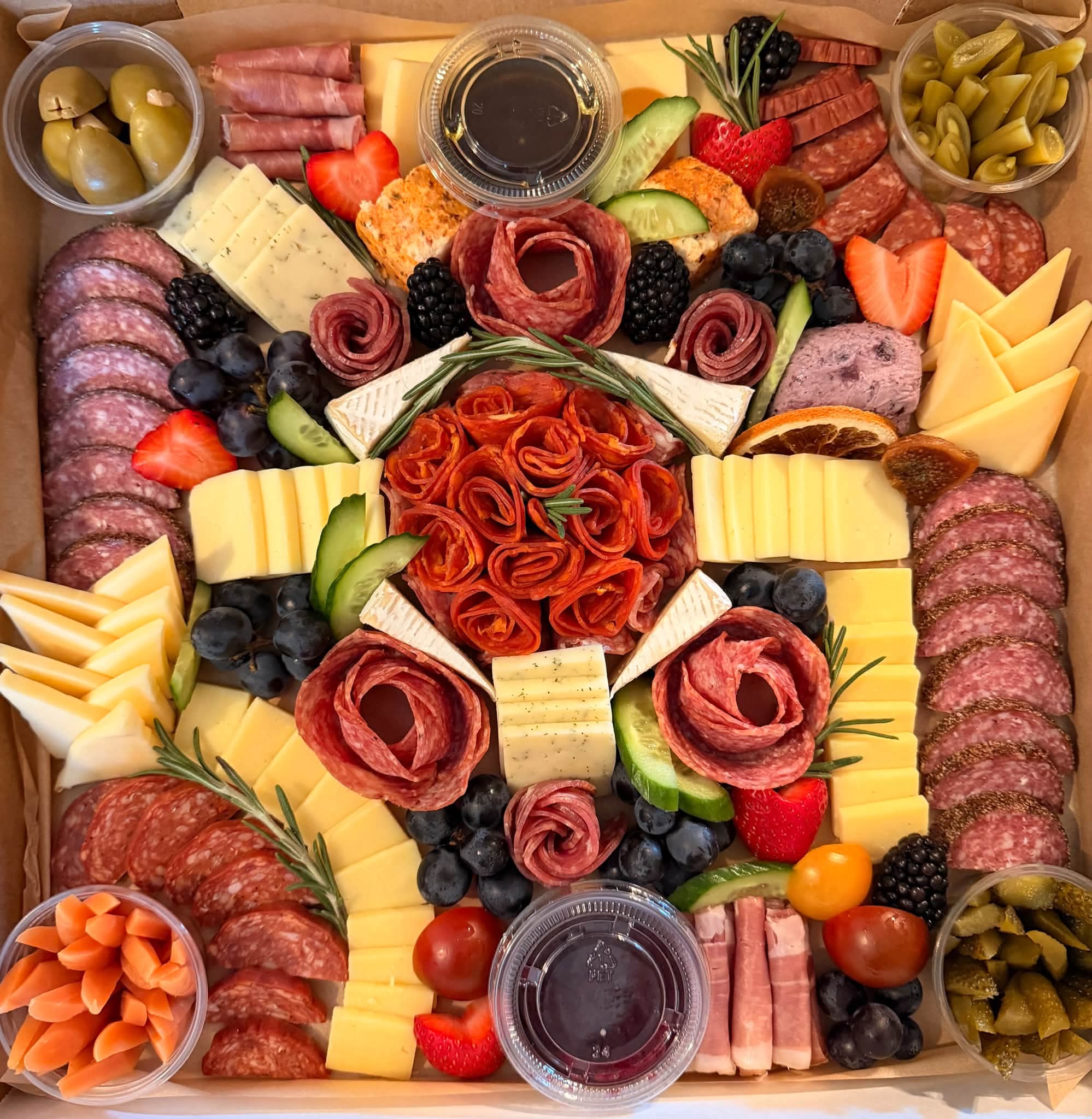 Rustic Box A Private Affair charcuterie presentation